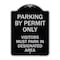 Signmission Parking by Permit Visitors Must Park in Designated Area Heavy-Gauge Alum, 24" x 18", BS-1824-23455 A-DES-BS-1824-23455 - alternate 1